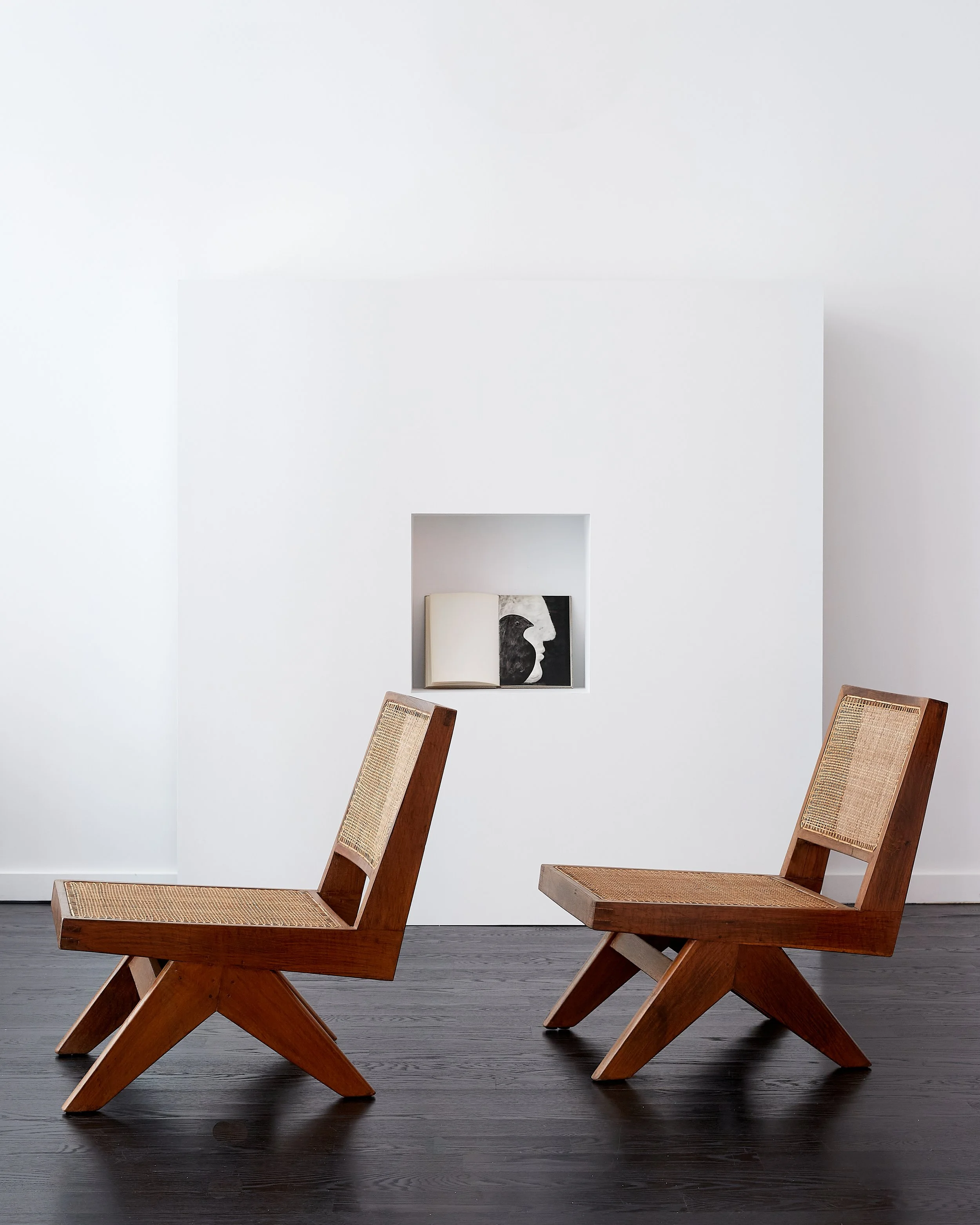 Pair of Pierre Jeanneret Armless Easy Chairs c. 1960 — FORM Atelier